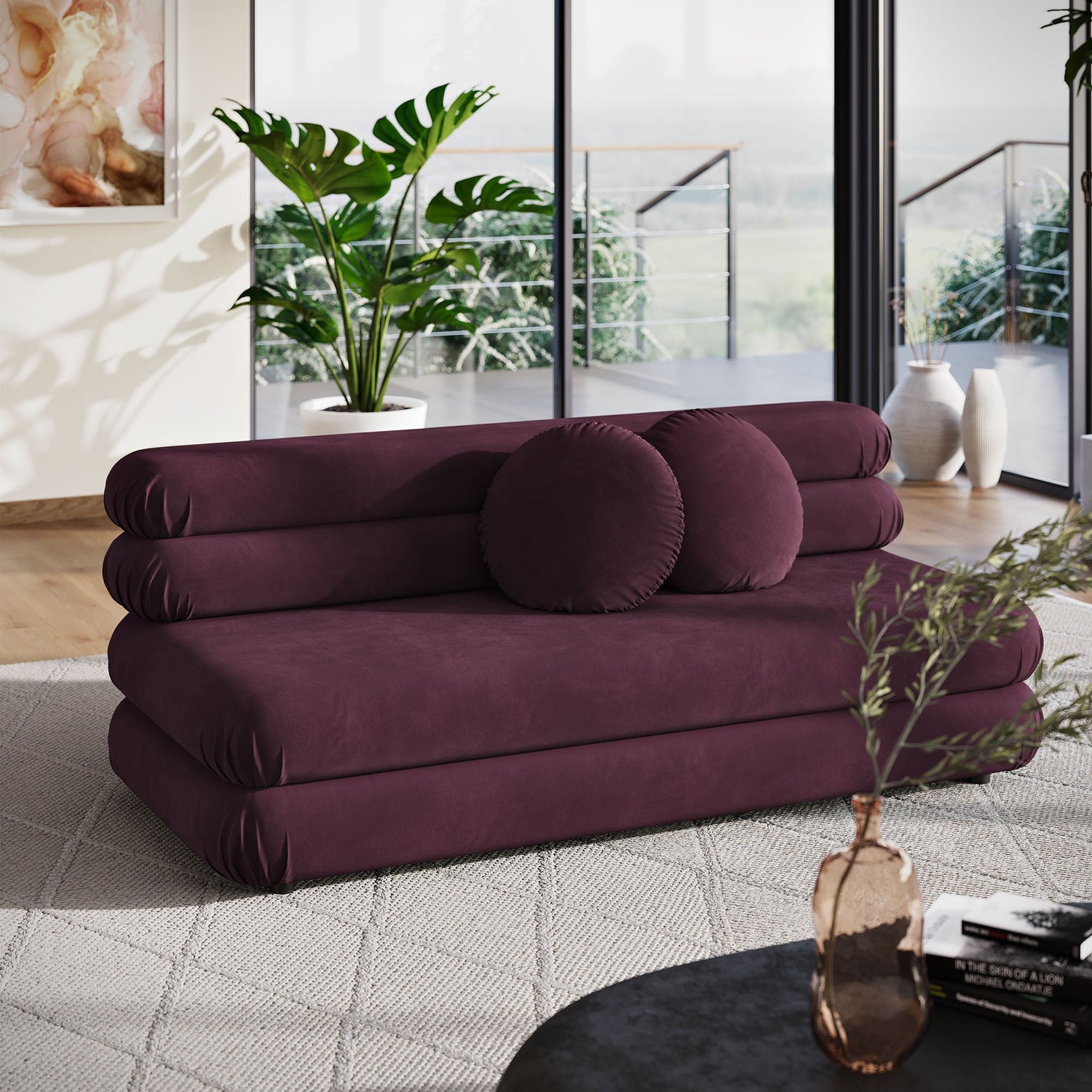 Jubilee Modular Performance Velvet Armless Loveseat By HouseBean