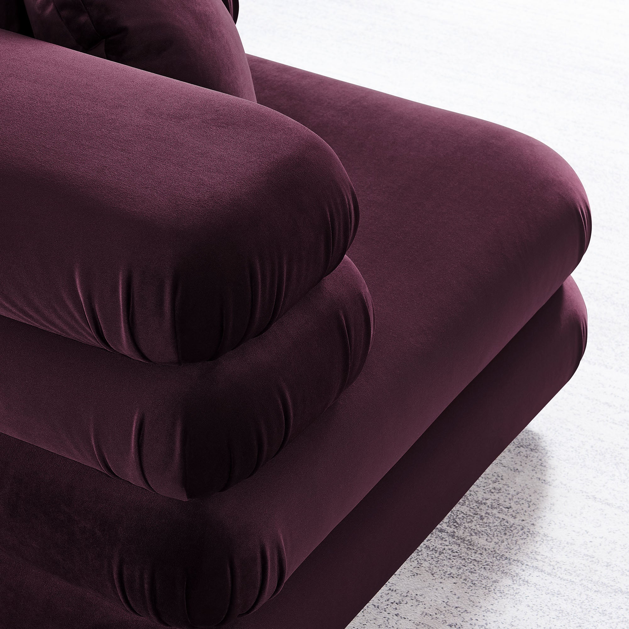 Jubilee Modular Performance Velvet Corner Chair By HouseBean