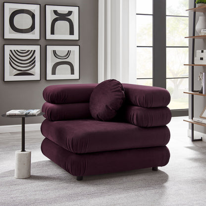 Jubilee Modular Performance Velvet Corner Chair By HouseBean