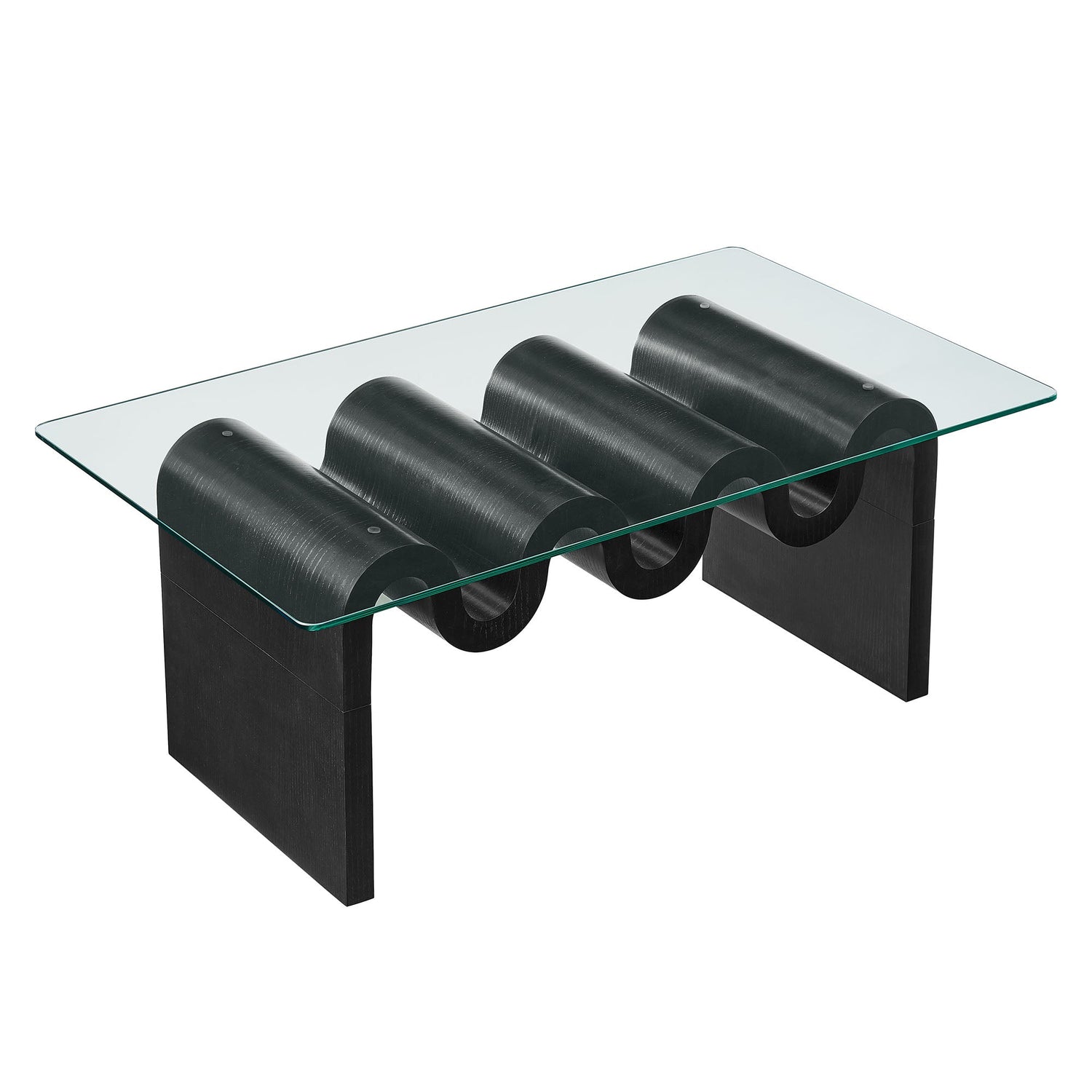 Ondine Glass Top Coffee Table By HouseBean