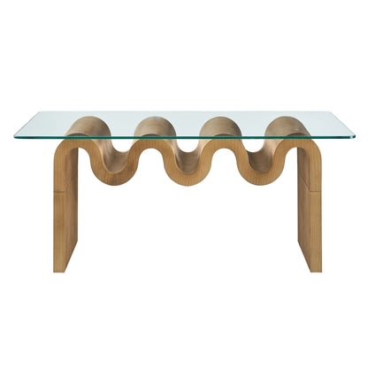 Ondine Glass Top Coffee Table By HouseBean