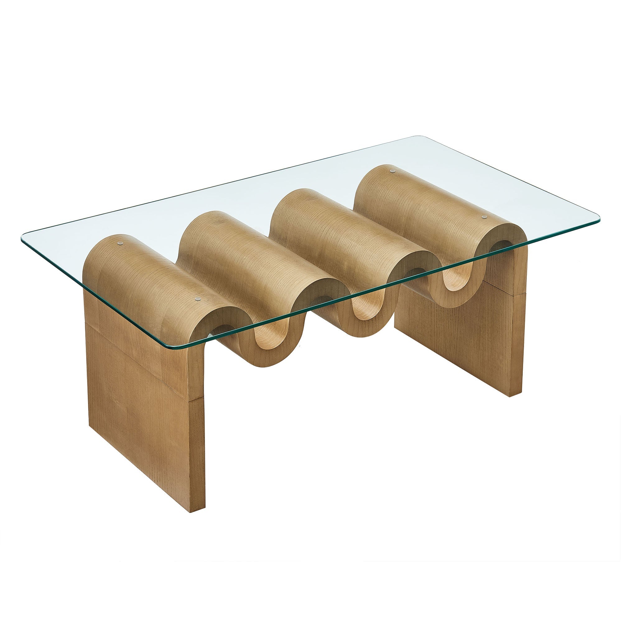 Ondine Glass Top Coffee Table By HouseBean