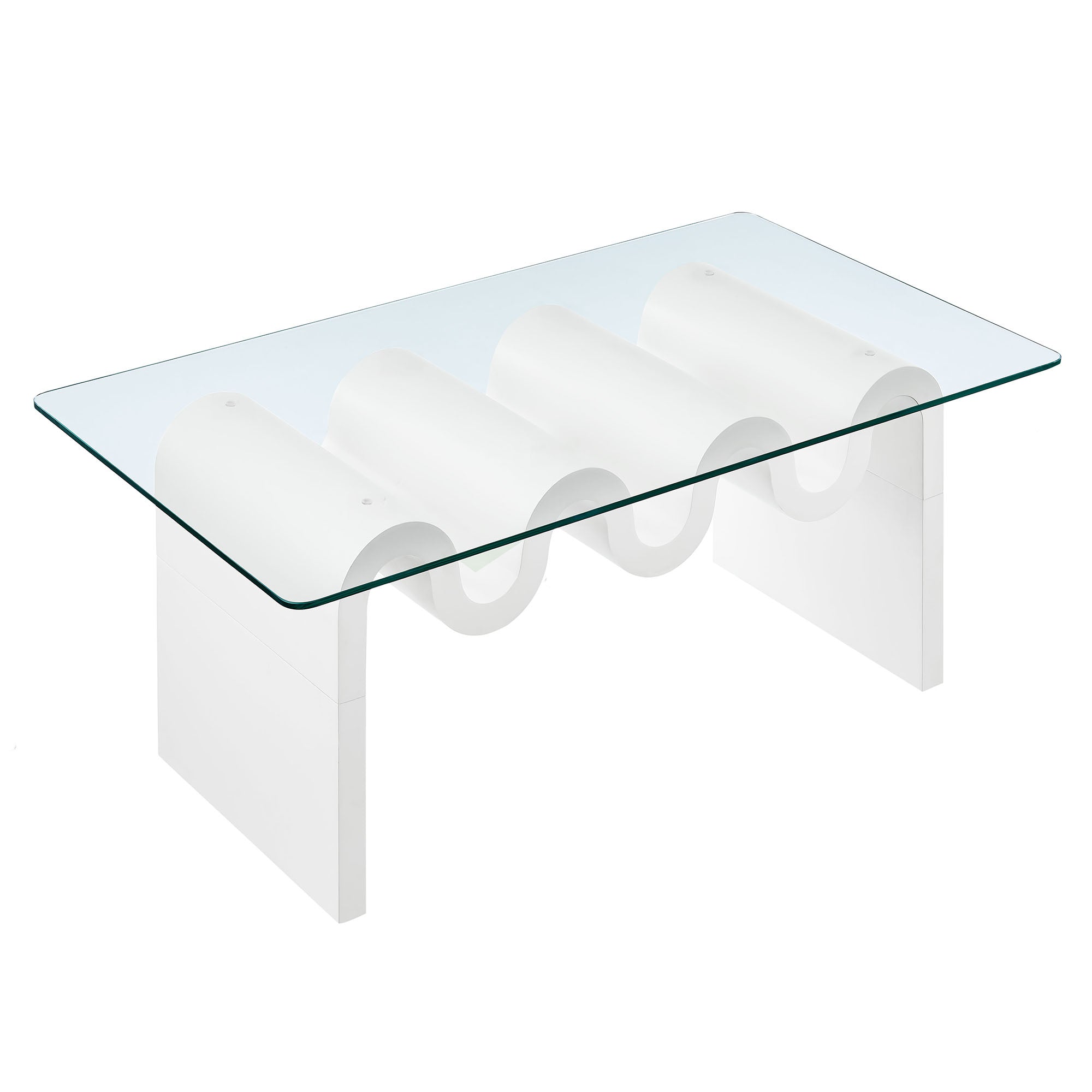 Ondine Glass Top Coffee Table By HouseBean