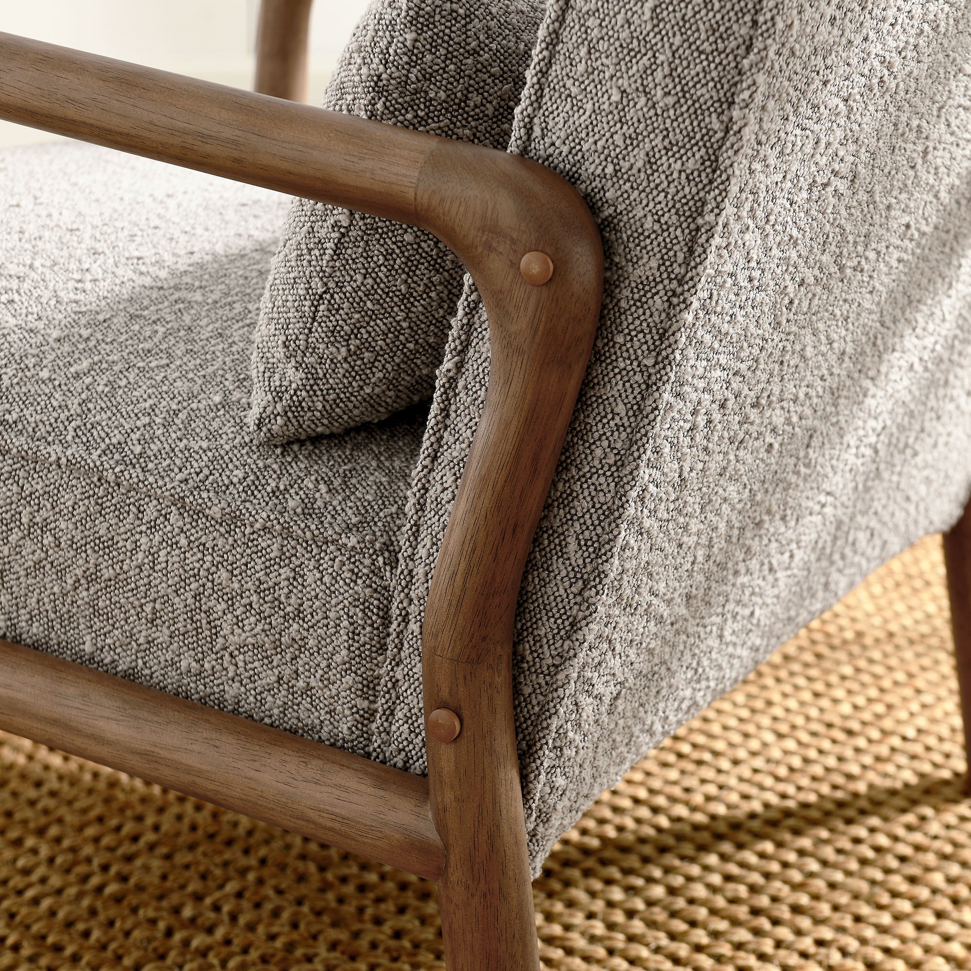 Charlie   Boucle Upholstered Armchair