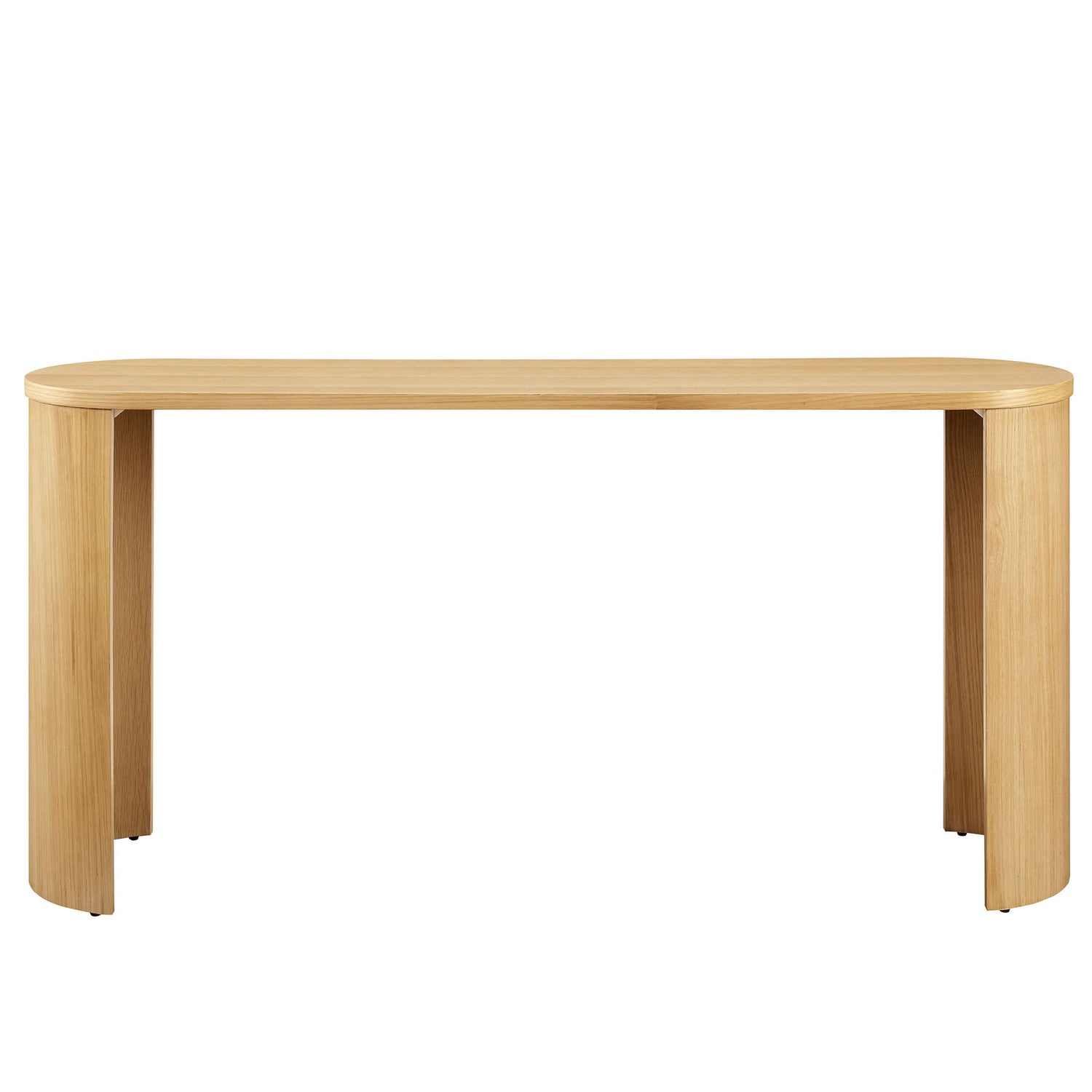 Aspect Oval Wood Entryway Console Table By HouseBean