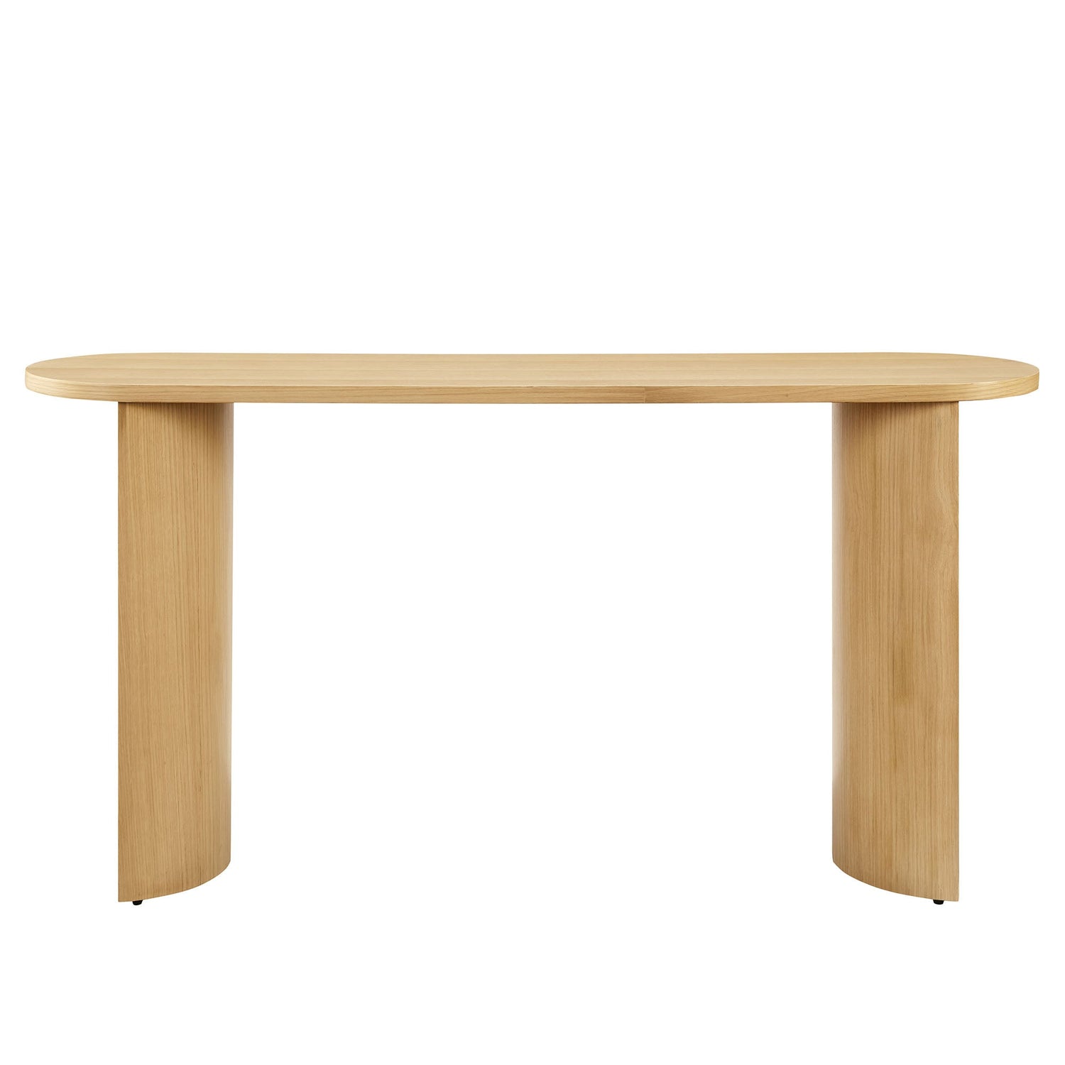 Aspect Oval Wood Entryway Console Table By HouseBean