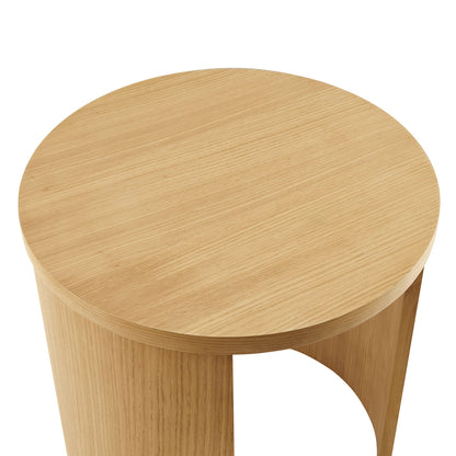 Aspect Round Wood End Table By HouseBean