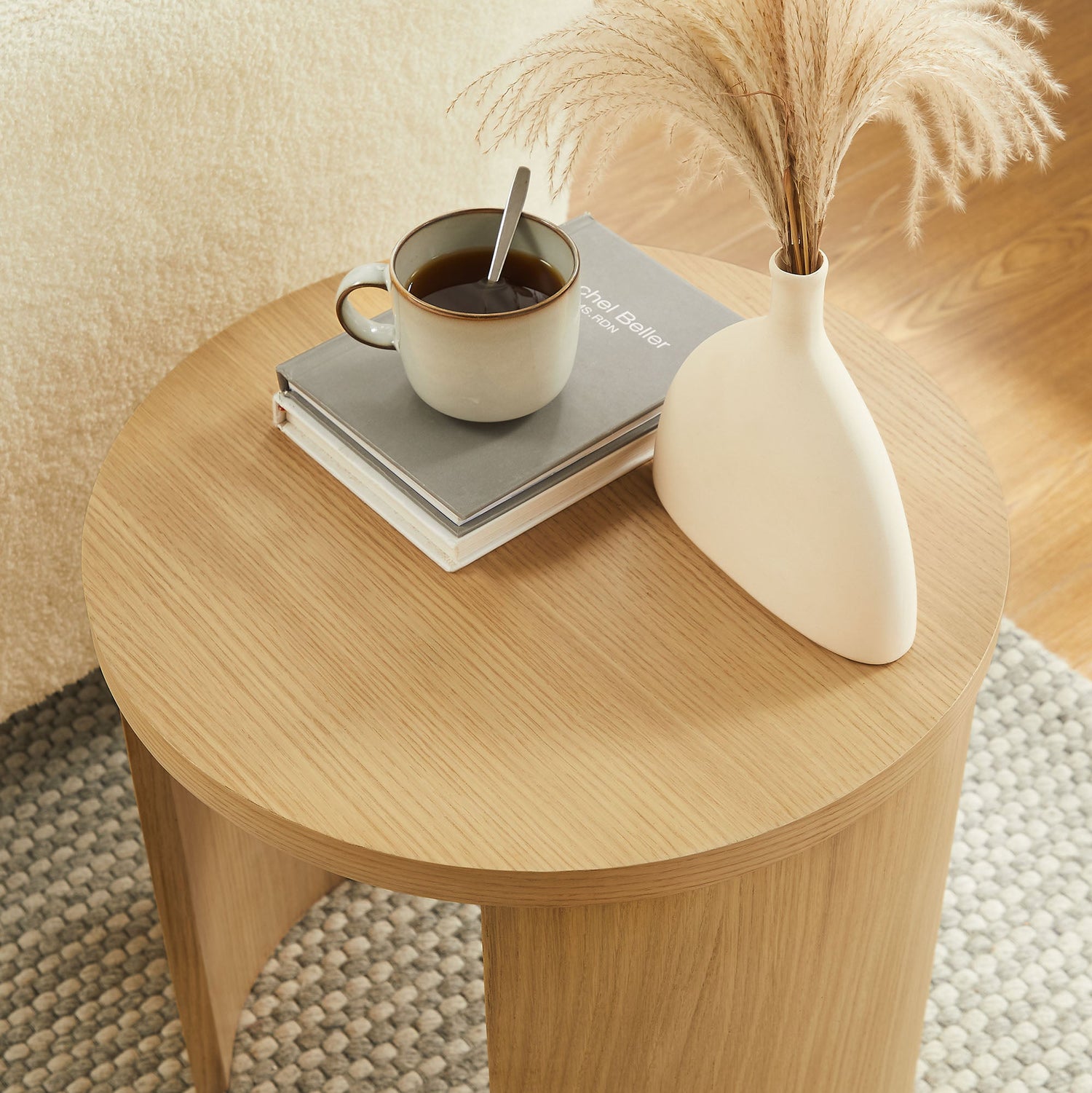 Aspect Round Wood End Table By HouseBean