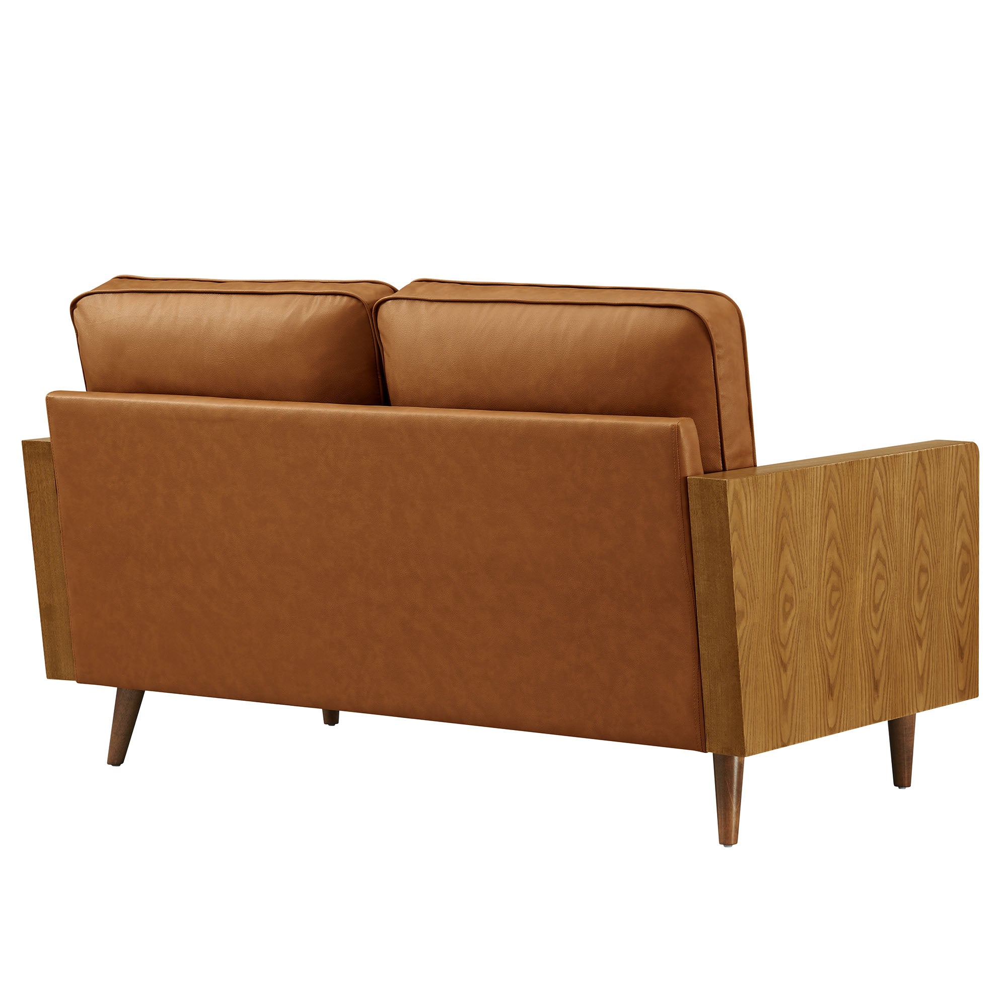 Kellan Vegan Leather Loveseat By HouseBean