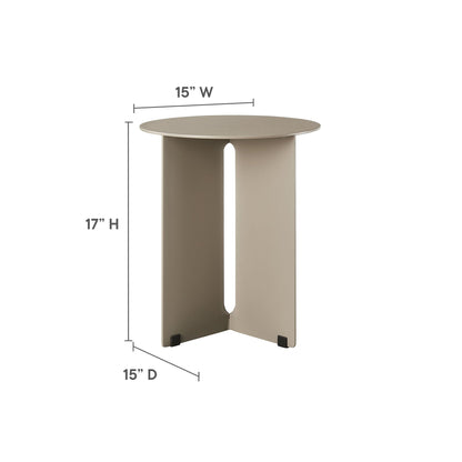 Tecton Outdoor Patio Aluminum Side Table by Modway