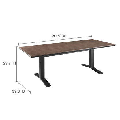 Gavelston 91&quot; Outdoor Patio Aluminum Dining Table by Modway