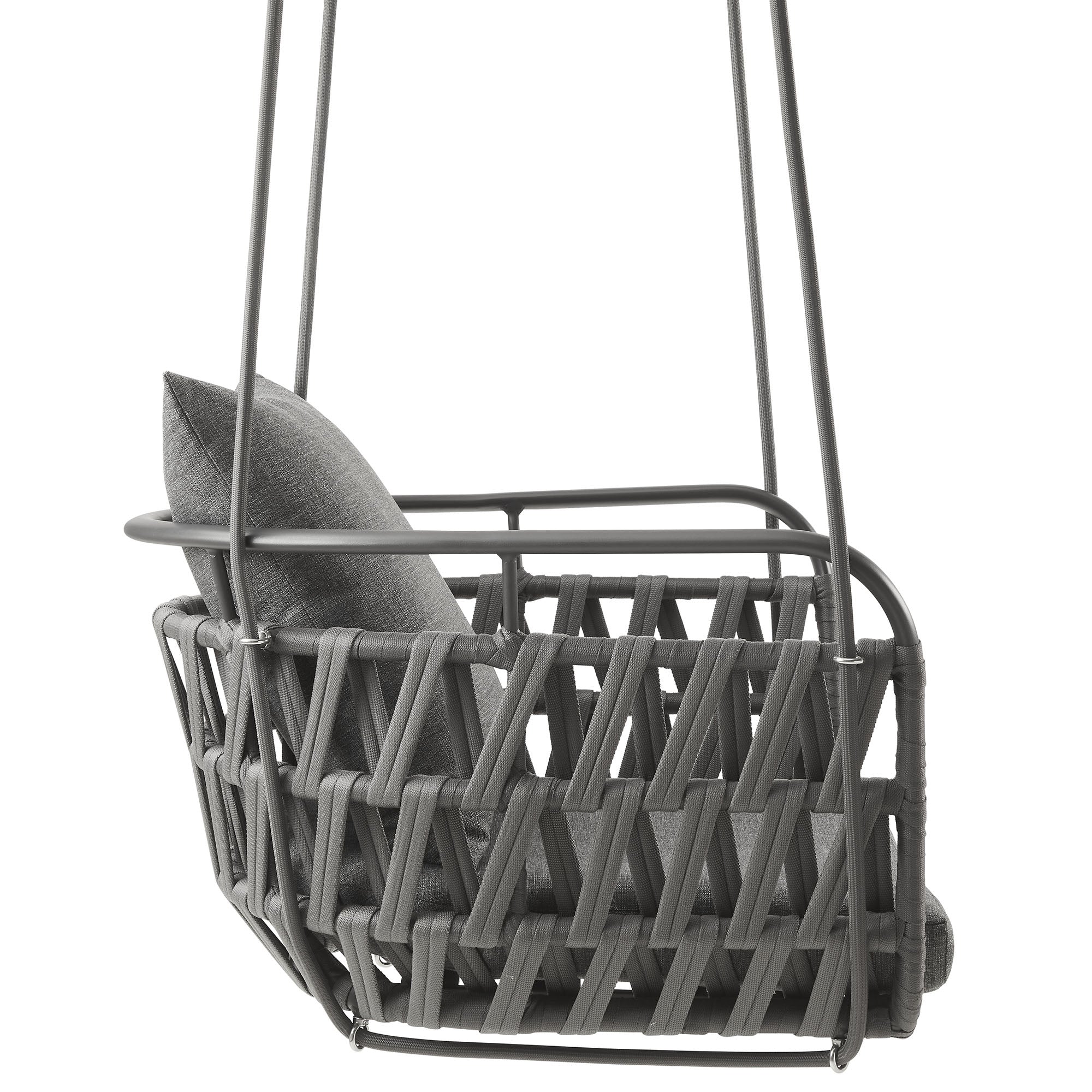 Kaliah Outdoor Patio Aluminum Swing Chair By HouseBean