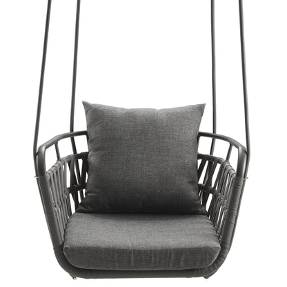 Kaliah Outdoor Patio Aluminum Swing Chair By HouseBean