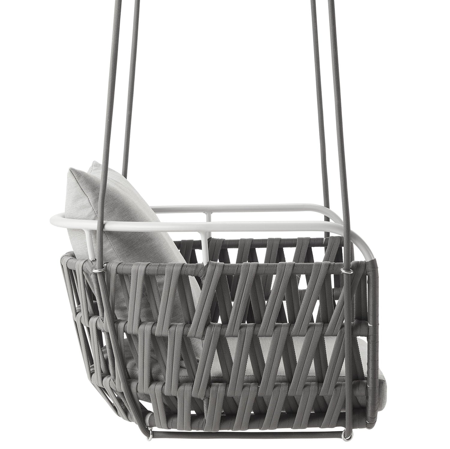 Kaliah Outdoor Patio Aluminum Swing Chair By HouseBean