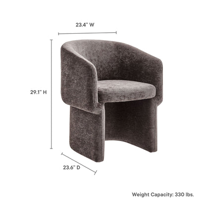 Verity  Chenille  Dining Armchair