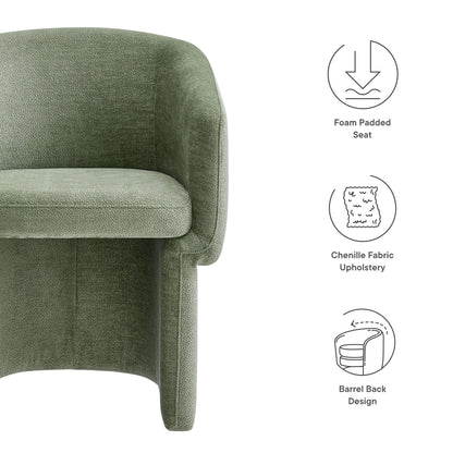 Verity  Chenille  Dining Armchair