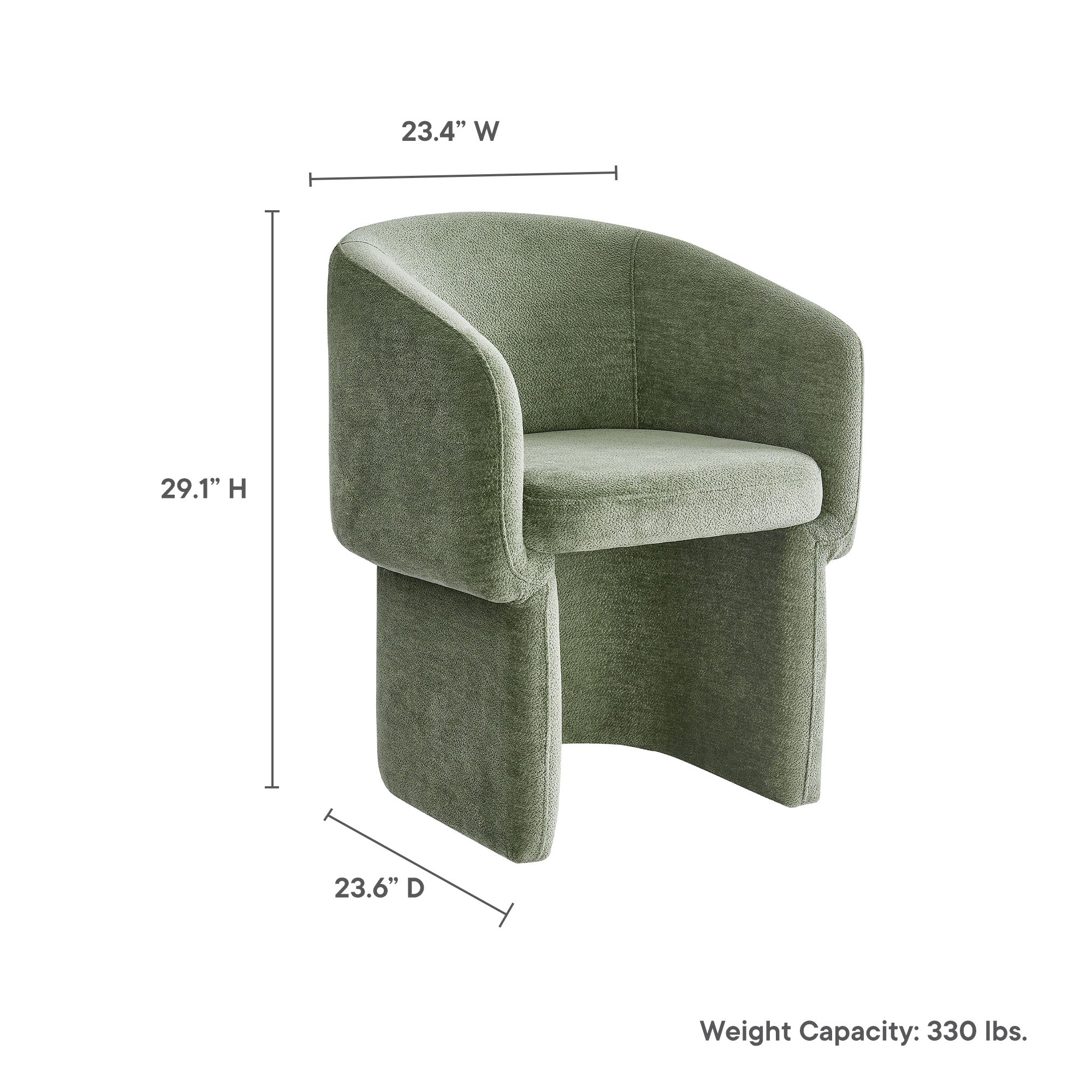 Verity  Chenille  Dining Armchair