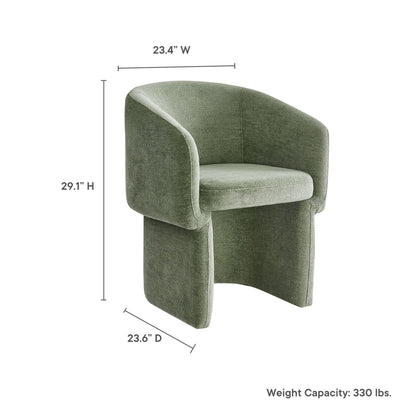 Verity  Chenille  Dining Armchair