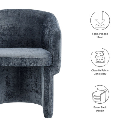 Verity  Chenille  Dining Armchair