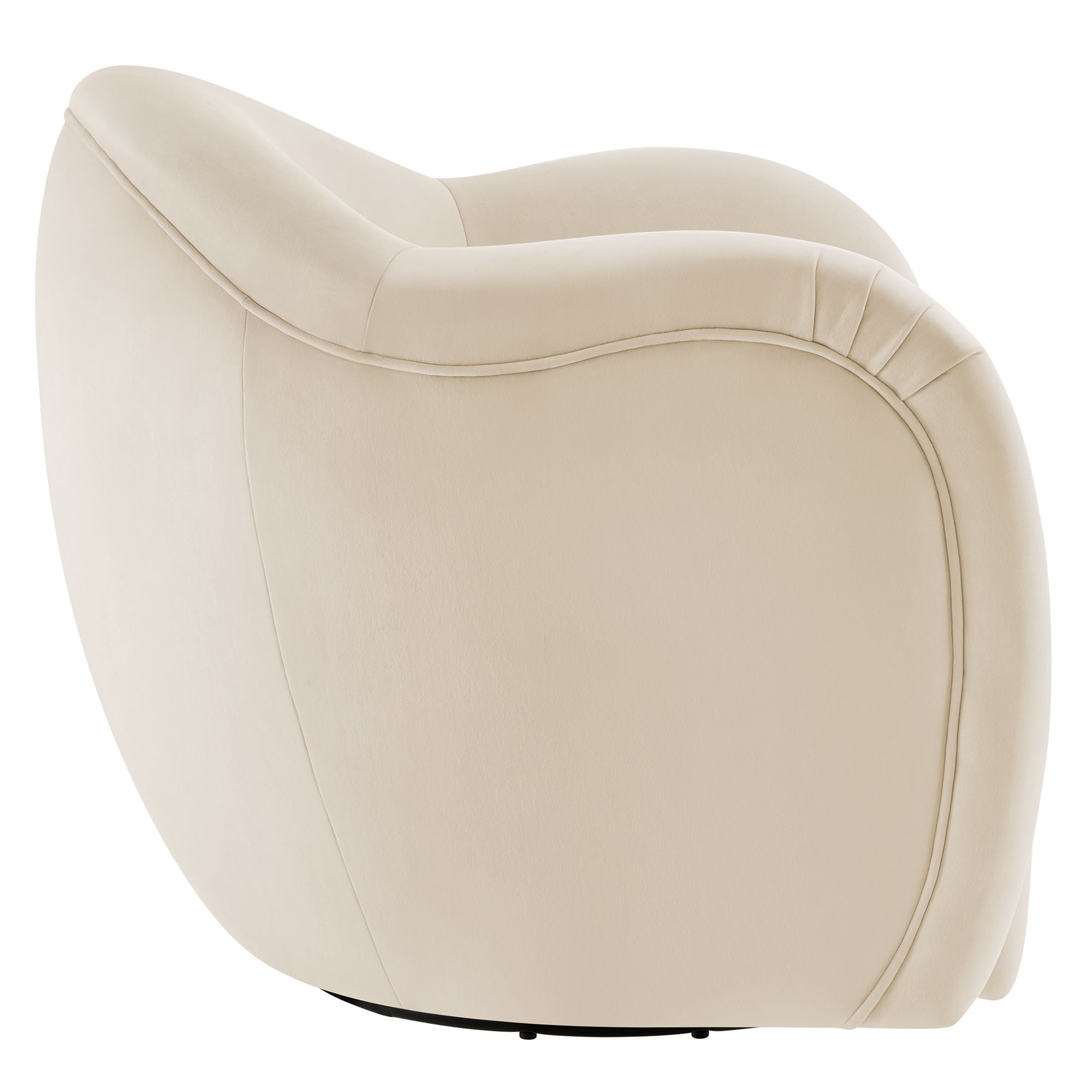 Compose Performance Velvet Swivel Armchair By HouseBean