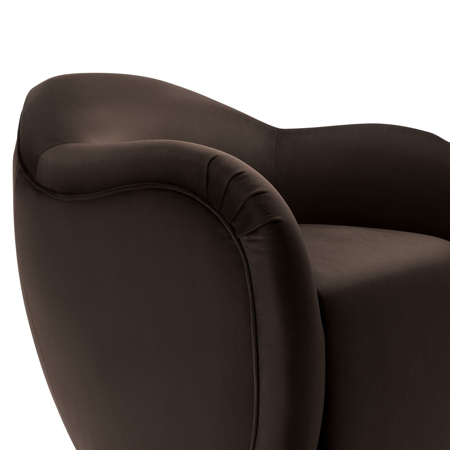 Compose Performance Velvet Swivel Armchair By HouseBean