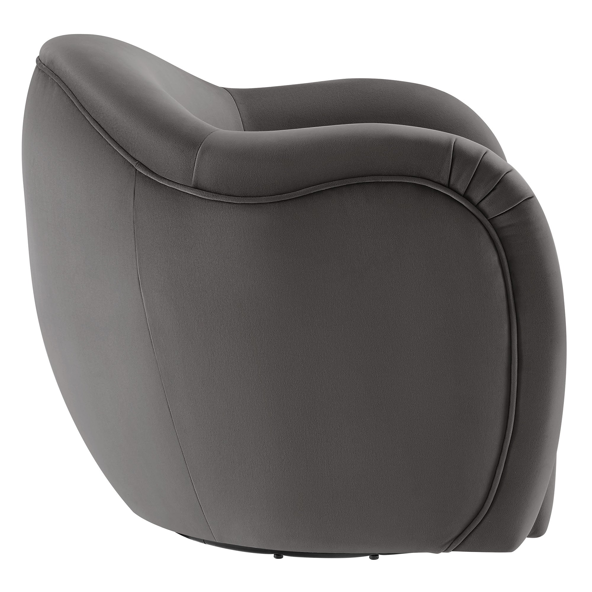 Compose Performance Velvet Swivel Armchair By HouseBean