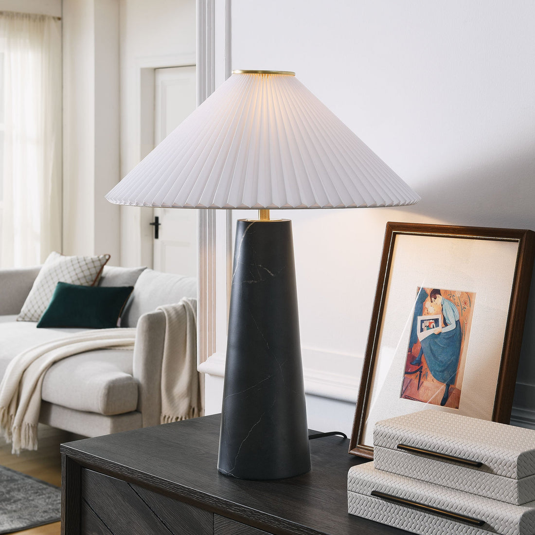 Nera Marble Table Lamp by Modway