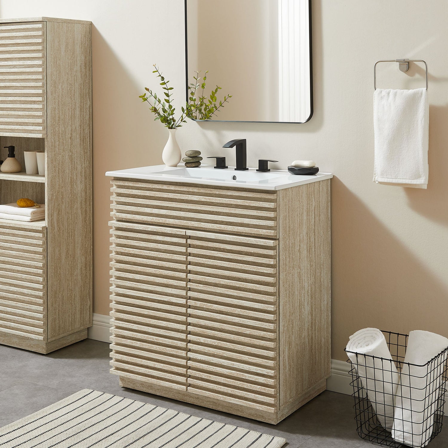 Render 30&quot; and 36&quot; Bathroom Cabinets Basin Not Included by Modway