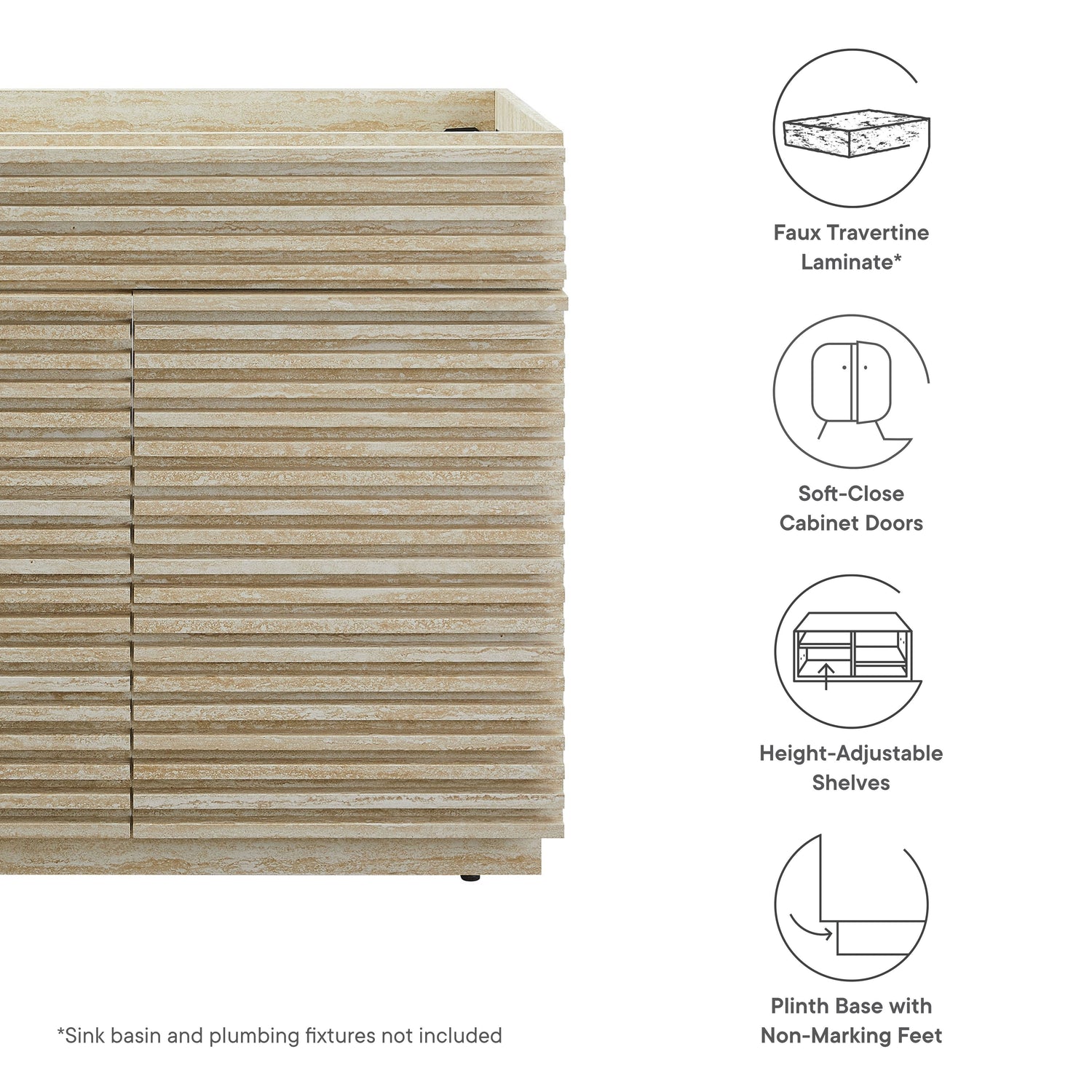 Render 30&quot; and 36&quot; Bathroom Cabinets Basin Not Included by Modway