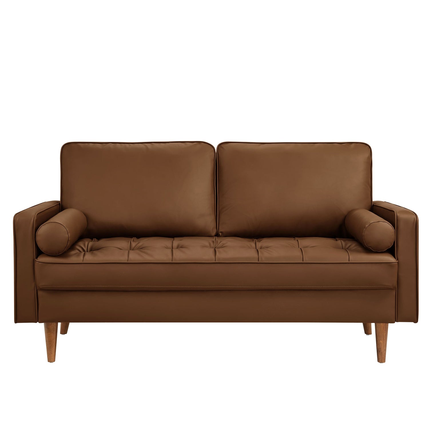 Valour Tufted Vegan Leather Loveseat by Modway