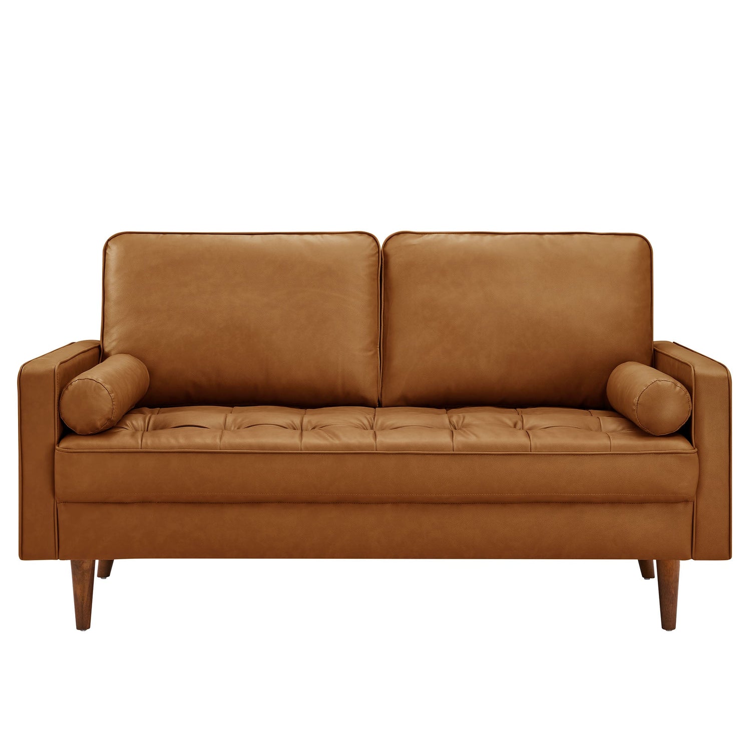 Valour Tufted Vegan Leather Loveseat by Modway