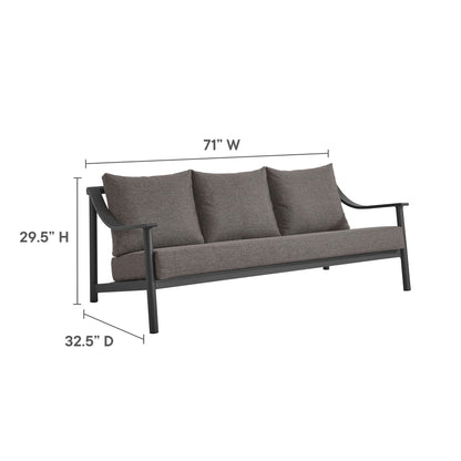 Terrace 4-Piece Outdoor Patio Aluminum Furniture Set by Modway