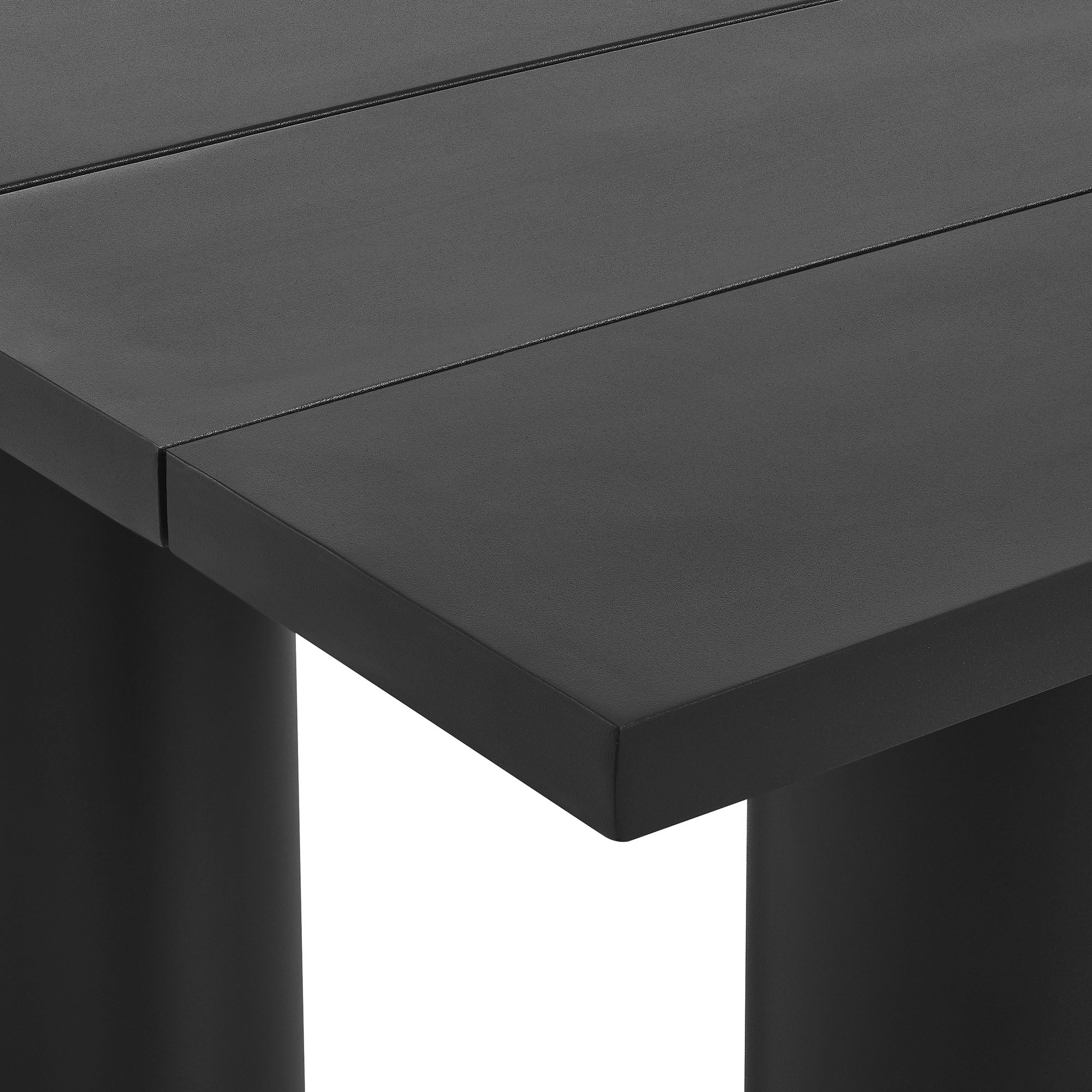 Nautica Outdoor Patio 87&quot; Rectangular Aluminum Dining Table by Modway