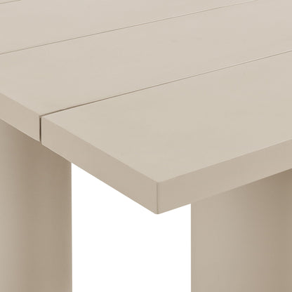 Nautica Outdoor Patio 87&quot; Rectangular Aluminum Dining Table by Modway