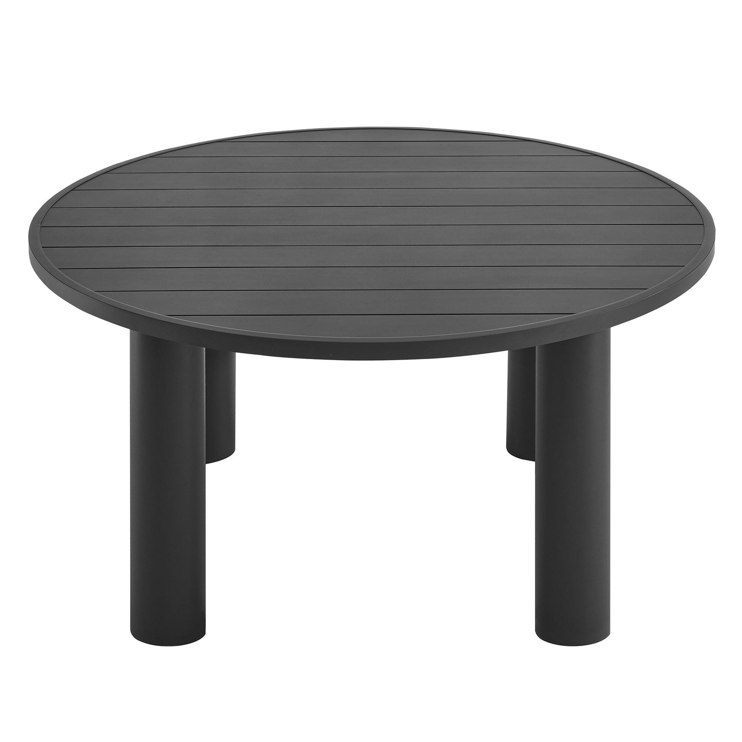 Nautica Outdoor Patio 60&quot; Round Aluminum Dining Table by Modway