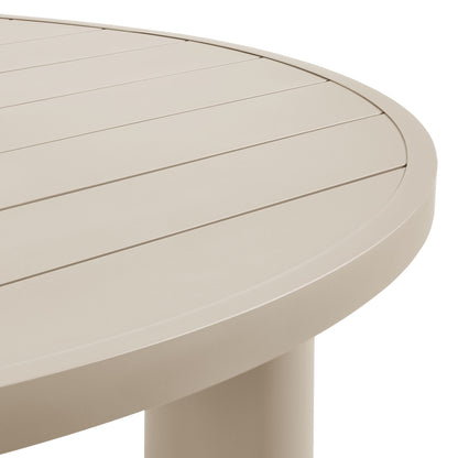 Nautica Outdoor Patio 60&quot; Round Aluminum Dining Table by Modway