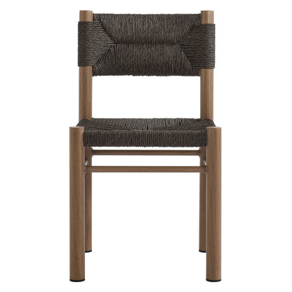 Parkland 7-Piece Rectangular Outdoor Patio Rattan and Aluminum Dining Table and Chairs Set by Modway
