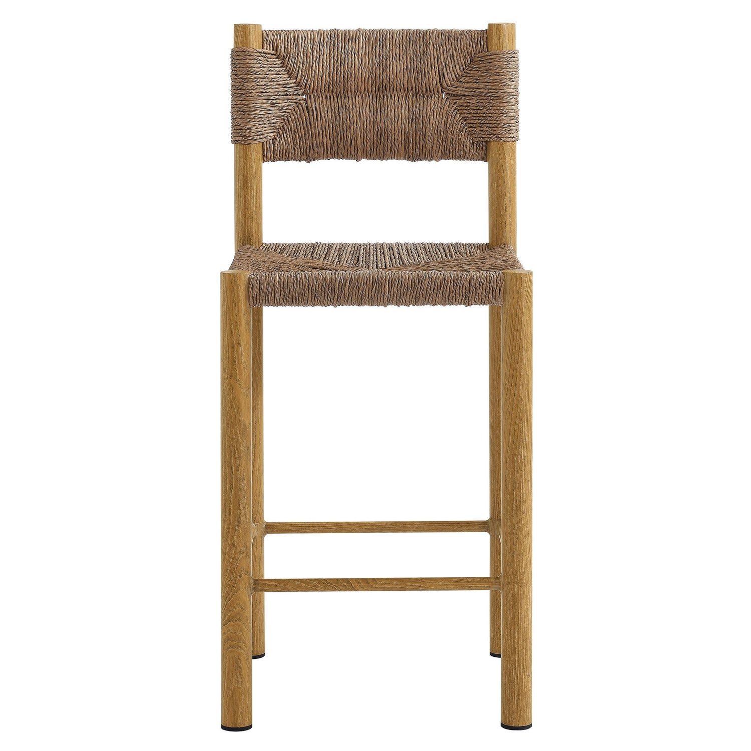 Parkland Outdoor Patio Rattan and Aluminum Counter Stools Set of 2 by Modway