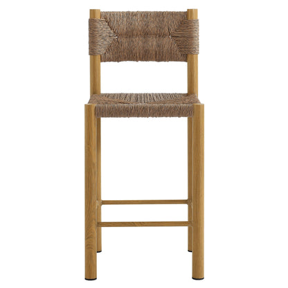 Parkland Outdoor Patio Rattan and Aluminum Counter Stools Set of 2 by Modway