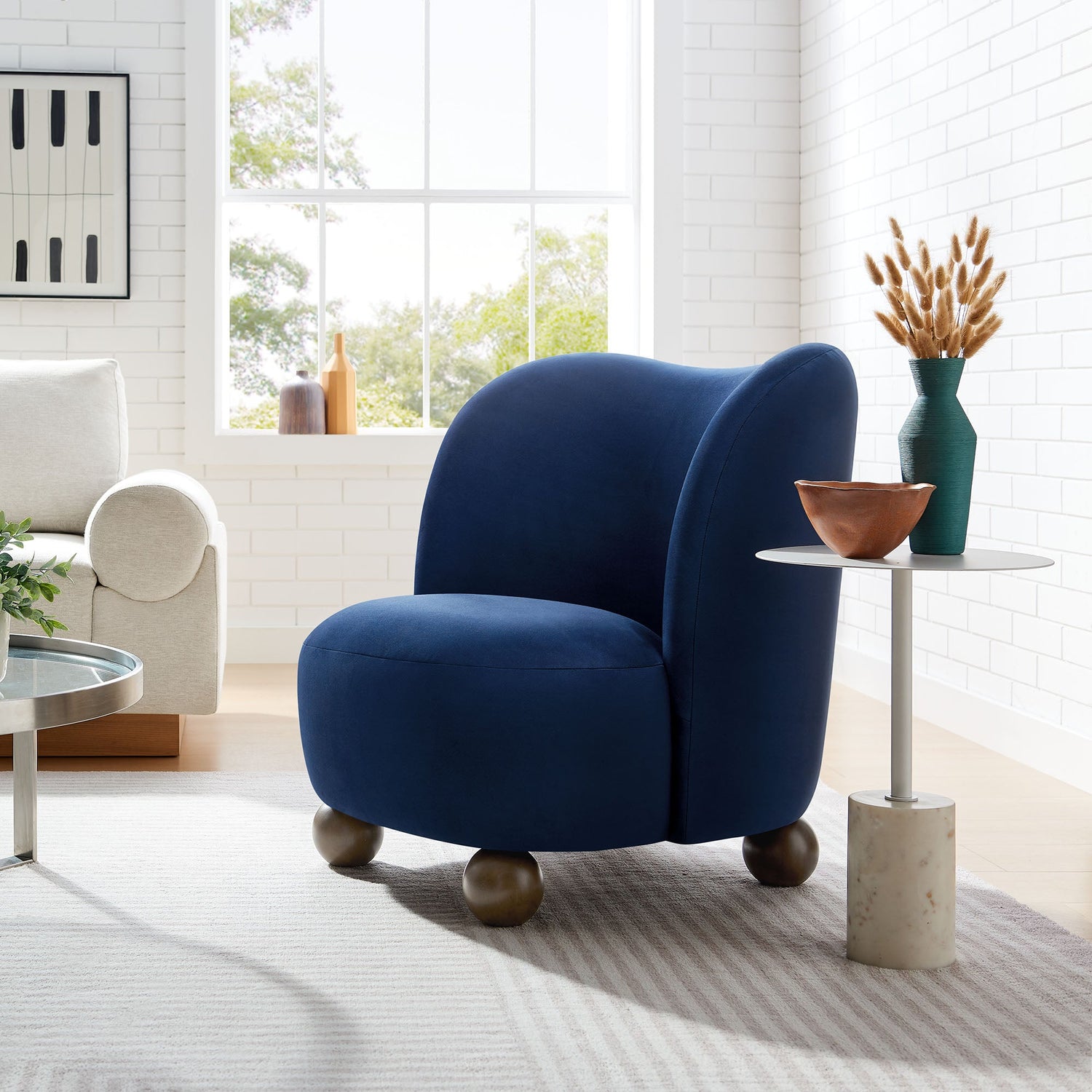 Monroe Performance Velvet Accent Chair By HouseBean