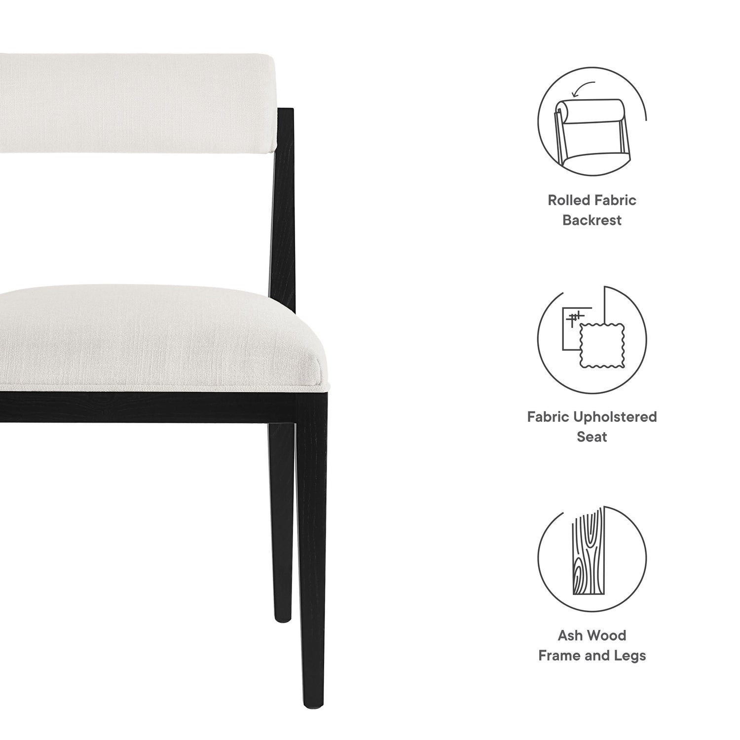 Kai Fabric Dining Chair By HouseBean