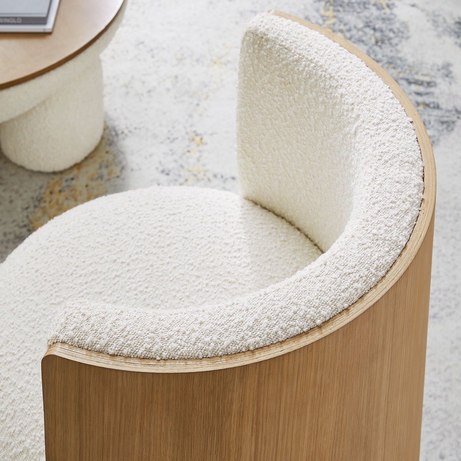 Solis Boucle Accent Chair By HouseBean