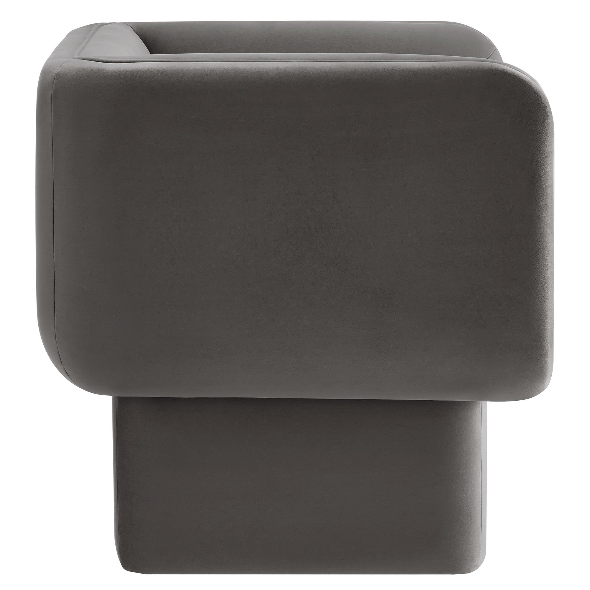 Tate Performance Velvet Accent Chair By HouseBean