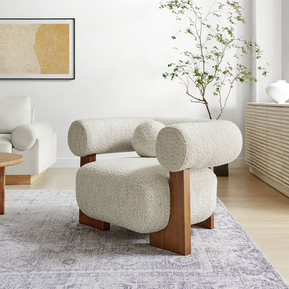 Jace Boucle Accent Chair By HouseBean