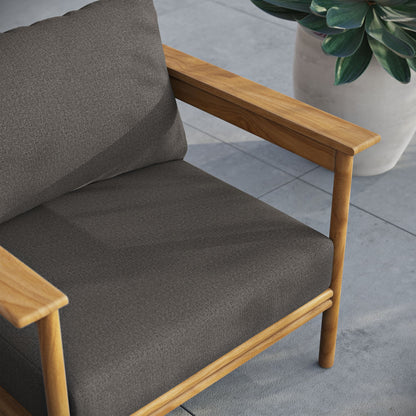 Wren Outdoor Patio Teak Wood Armchair By HouseBean