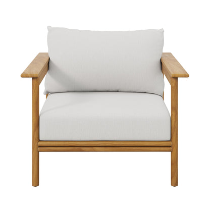 Wren Outdoor Patio Teak Wood Armchair By HouseBean