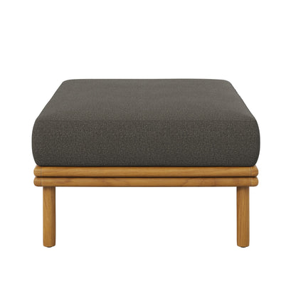 Wren Outdoor Patio Teak Wood Ottoman By HouseBean