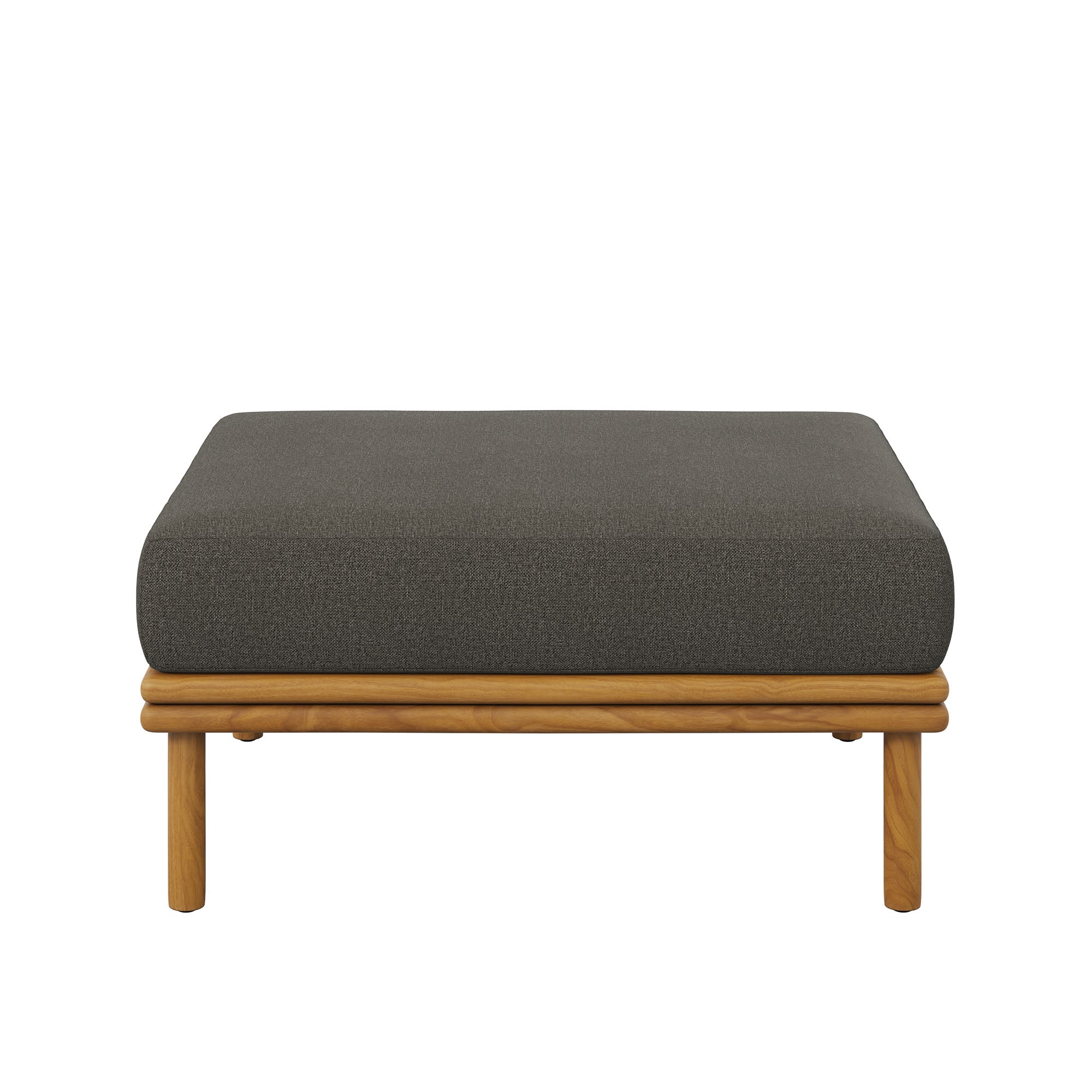 Wren Outdoor Patio Teak Wood Ottoman By HouseBean