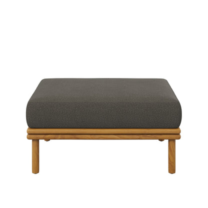 Wren Outdoor Patio Teak Wood Ottoman By HouseBean