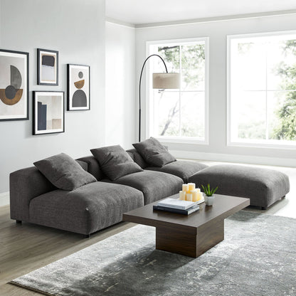 Solace 4-Piece Modular Upholstered Fabric Sectional Sofa by Modway
